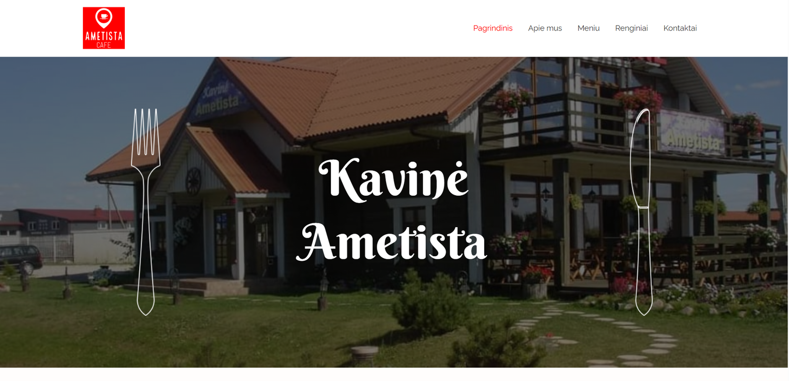 Internetinė svetainė lietuvių kalba Kavinė Ametista