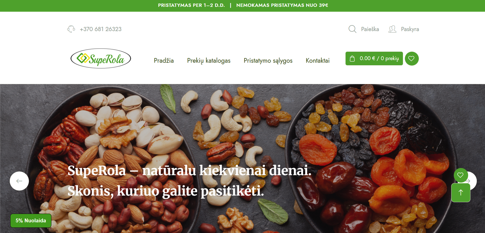 Internetinė parduotuvė lietuvių kalba Chia Sėklos